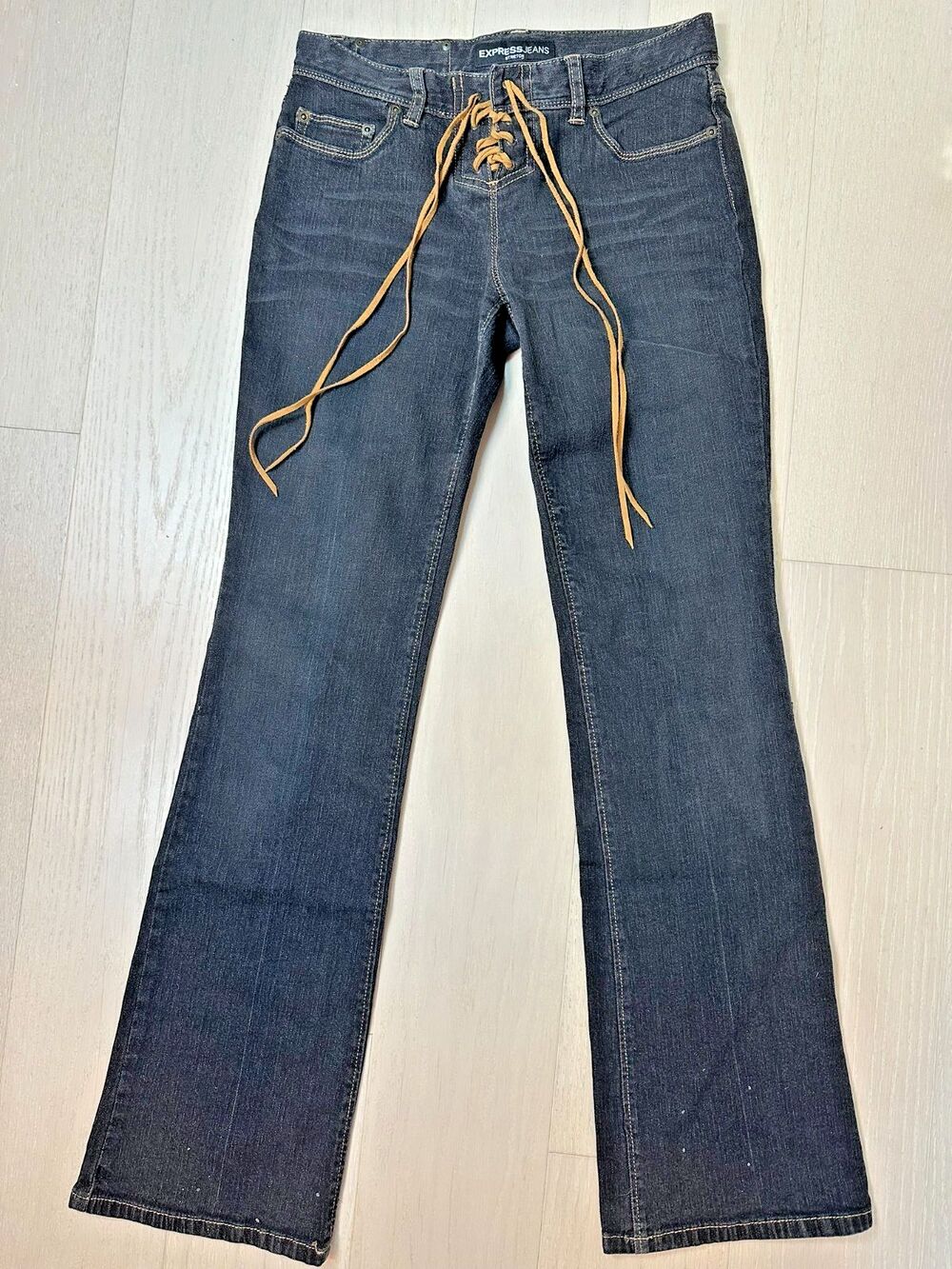 Low Rise Flare Jeans Y2K Lacefront Festival Cowgirl Western XTina Express 2